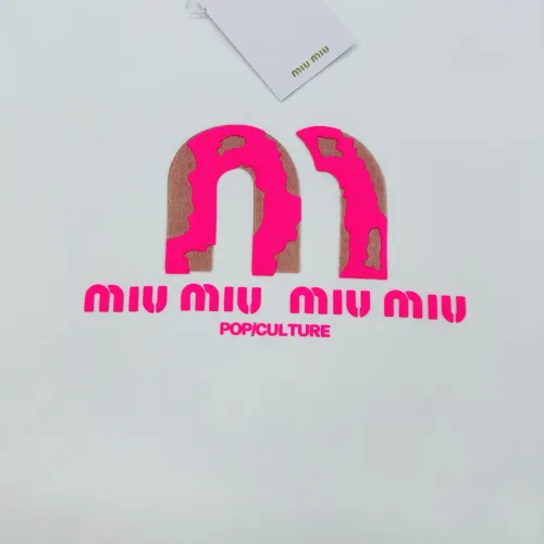 Cheap MIU MIU T-Shirts Short Sleeved For Men #1393607 Replica Wholesale [$80.00 USD] [ITEM#1393607] on Replica MIU MIU T-Shirts