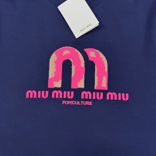 Cheap MIU MIU T-Shirts Short Sleeved For Men #1393608 Replica Wholesale [$80.00 USD] [ITEM#1393608] on Replica MIU MIU T-Shirts