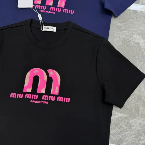 Cheap MIU MIU T-Shirts Short Sleeved For Men #1393609 Replica Wholesale [$80.00 USD] [ITEM#1393609] on Replica MIU MIU T-Shirts