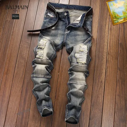 Cheap Balmain Jeans For Men #1394584 Replica Wholesale [$48.00 USD] [ITEM#1394584] on Replica Balmain Jeans