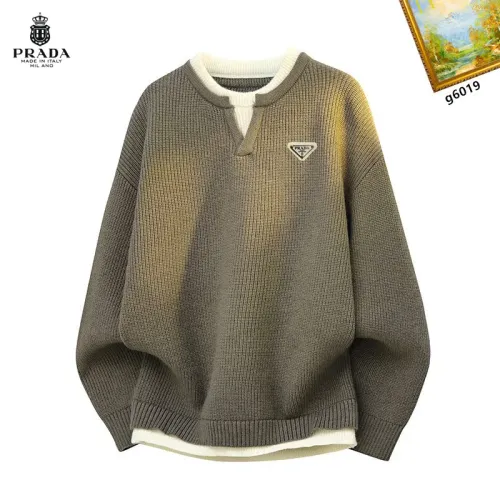 Cheap Prada Sweaters Long Sleeved For Men #1394631 Replica Wholesale [$48.00 USD] [ITEM#1394631] on Replica Prada Sweaters