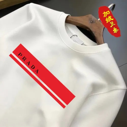 Cheap Prada Hoodies Long Sleeved For Men #1395171 Replica Wholesale [$45.00 USD] [ITEM#1395171] on Replica Prada Hoodies