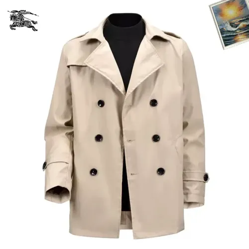 Burberry Trench Coat Long Sleeved For Men #1395345