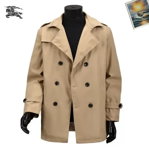 Burberry Trench Coat Long Sleeved For Men #1395346