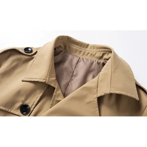 Cheap Burberry Trench Coat Long Sleeved For Men #1395346 Replica Wholesale [$88.00 USD] [ITEM#1395346] on Replica Burberry Trench Coat
