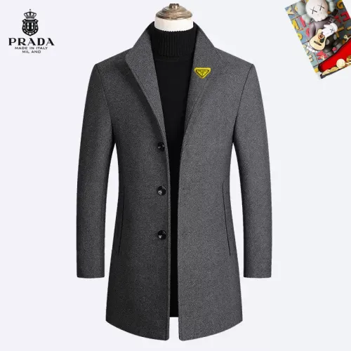 Prada Coats Long Sleeved For Men #1395476