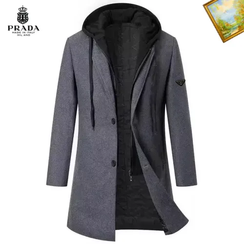 Prada Coats Long Sleeved For Men #1395555