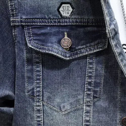 Cheap Philipp Plein PP Jackets Long Sleeved For Men #1395578 Replica Wholesale [$60.00 USD] [ITEM#1395578] on Replica Philipp Plein PP Jackets