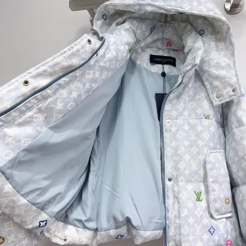 Cheap Louis Vuitton LV Down Feather Coat Long Sleeved For Women #1395969 Replica Wholesale [$135.00 USD] [ITEM#1395969] on Replica Louis Vuitton LV Down Feather Coat