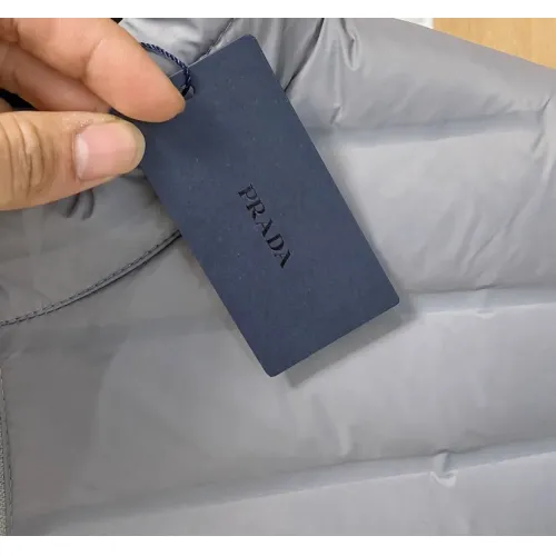 Cheap Prada Down Feather Coat Long Sleeved For Men #1396000 Replica Wholesale [$190.00 USD] [ITEM#1396000] on Replica Prada Down Feather Coat