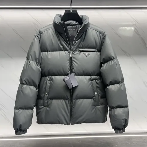 Cheap Prada Down Feather Coat Long Sleeved For Men #1396002 Replica Wholesale [$210.00 USD] [ITEM#1396002] on Replica Prada Down Feather Coat