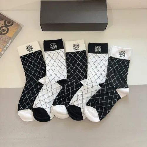 Cheap LOEWE Socks #1396411 Replica Wholesale [$29.00 USD] [ITEM#1396411] on Replica LOEWE Socks