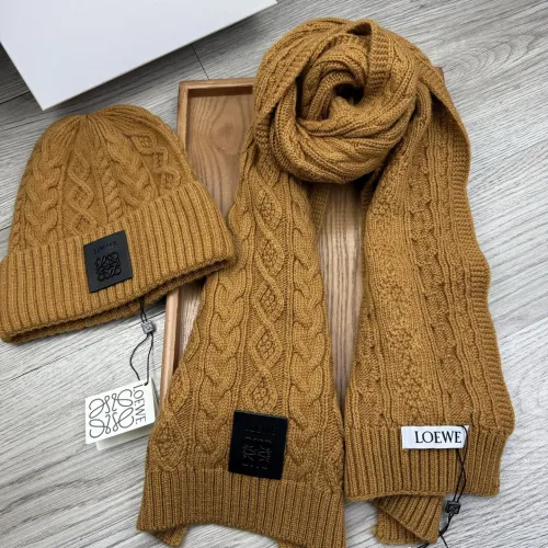 Cheap LOEWE Hat and Scarf Set #1396465 Replica Wholesale [$52.00 USD] [ITEM#1396465] on Replica LOEWE Hat and Scarf and Glove Set