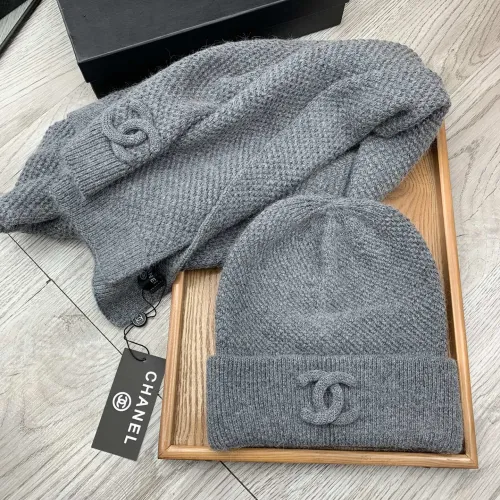Cheap Chanel Hat and Scarf Set #1396470 Replica Wholesale [$60.00 USD] [ITEM#1396470] on Replica Chanel Hat and Scarf and Glove Set