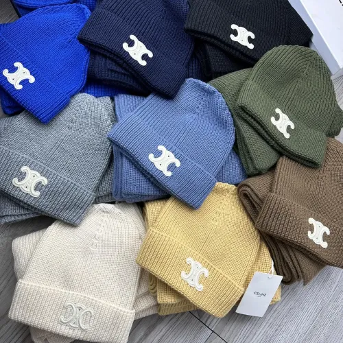 Cheap Celine Hat and Scarf Set #1396537 Replica Wholesale [$76.00 USD] [ITEM#1396537] on Replica Celine Hat and Scarf and Glove Set