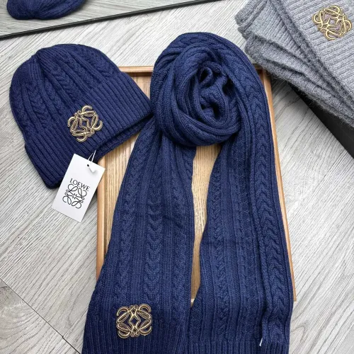 Cheap LOEWE Hat and Scarf Set #1396560 Replica Wholesale [$52.00 USD] [ITEM#1396560] on Replica LOEWE Hat and Scarf and Glove Set