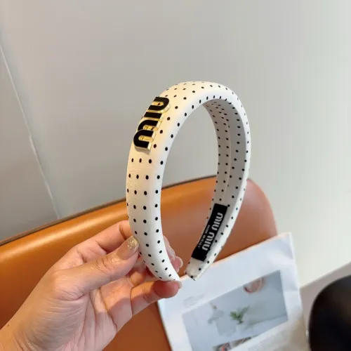 Cheap MIU MIU Headband For Women #1397209 Replica Wholesale [$27.00 USD] [ITEM#1397209] on Replica MIU MIU Headband