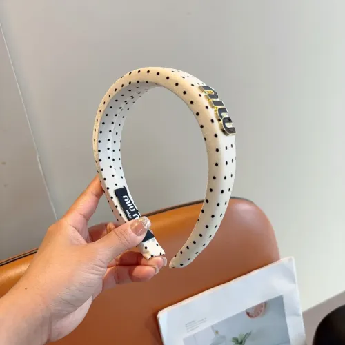 Cheap MIU MIU Headband For Women #1397209 Replica Wholesale [$27.00 USD] [ITEM#1397209] on Replica MIU MIU Headband