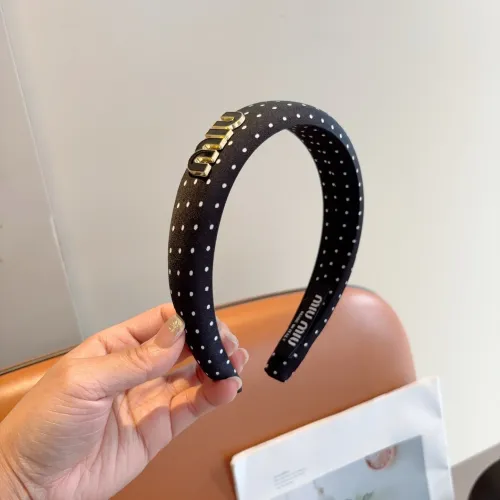 Cheap MIU MIU Headband For Women #1397210 Replica Wholesale [$27.00 USD] [ITEM#1397210] on Replica MIU MIU Headband