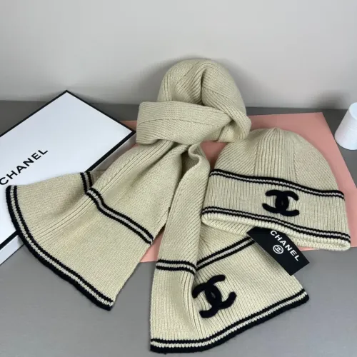 Cheap Chanel Hat and Scarf Set #1397235 Replica Wholesale [$45.00 USD] [ITEM#1397235] on Replica Chanel Hat and Scarf and Glove Set