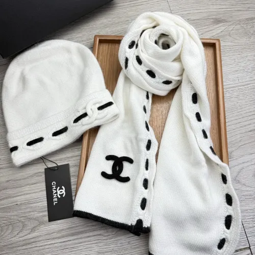Cheap Chanel Hat and Scarf Set #1397238 Replica Wholesale [$60.00 USD] [ITEM#1397238] on Replica Chanel Hat and Scarf and Glove Set