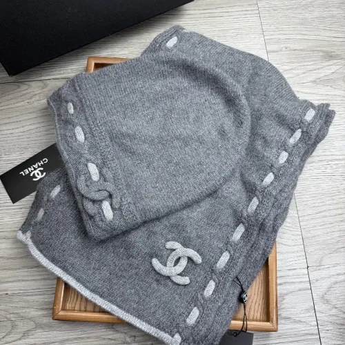 Cheap Chanel Hat and Scarf Set #1397239 Replica Wholesale [$60.00 USD] [ITEM#1397239] on Replica Chanel Hat and Scarf and Glove Set