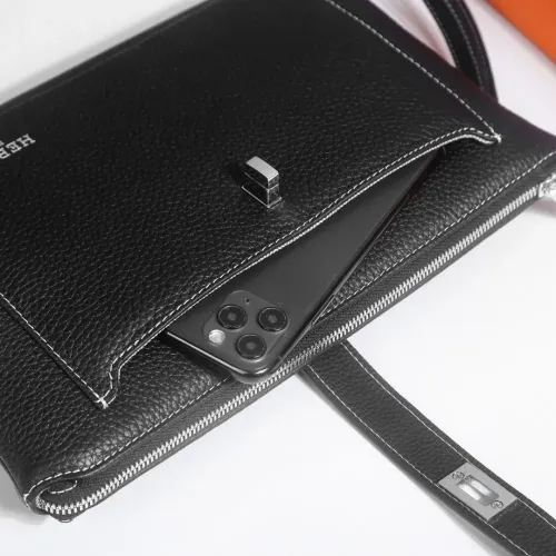 Cheap Hermes AAA Man Pouches #1398174 Replica Wholesale [$96.00 USD] [ITEM#1398174] on Replica Hermes AAA Man Wallets