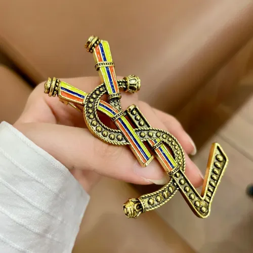 Cheap Yves Saint Laurent Brooches For Women #1398217 Replica Wholesale [$27.00 USD] [ITEM#1398217] on Replica Yves Saint Laurent Brooches