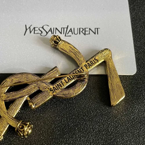 Cheap Yves Saint Laurent Brooches For Women #1398217 Replica Wholesale [$27.00 USD] [ITEM#1398217] on Replica Yves Saint Laurent Brooches