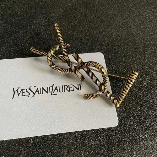 Cheap Yves Saint Laurent Brooches For Women #1398219 Replica Wholesale [$27.00 USD] [ITEM#1398219] on Replica Yves Saint Laurent Brooches