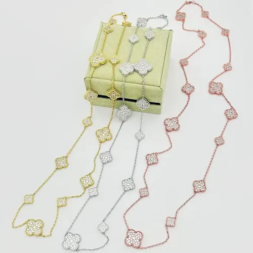 Cheap Van Cleef &amp; Arpels Necklaces For Women #1398241 Replica Wholesale [$56.00 USD] [ITEM#1398241] on Replica Van Cleef &amp; Arpels Necklaces