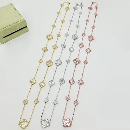 Cheap Van Cleef &amp; Arpels Necklaces For Women #1398242 Replica Wholesale [$56.00 USD] [ITEM#1398242] on Replica Van Cleef &amp; Arpels Necklaces