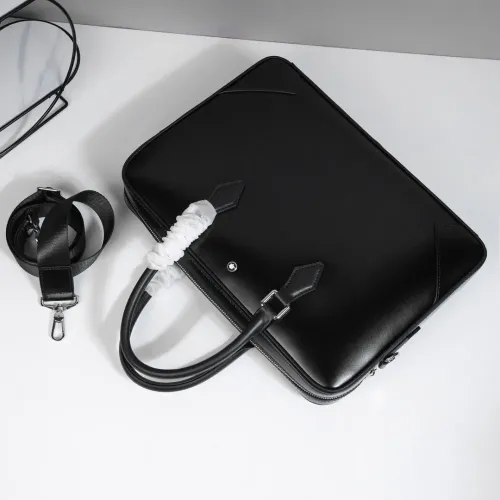 Cheap Mont Blanc AAA Man Handbags #1398357 Replica Wholesale [$162.00 USD] [ITEM#1398357] on Replica Mont Blanc AAA Man Handbags