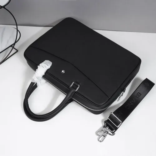 Cheap Mont Blanc AAA Man Handbags #1398362 Replica Wholesale [$162.00 USD] [ITEM#1398362] on Replica Mont Blanc AAA Man Handbags