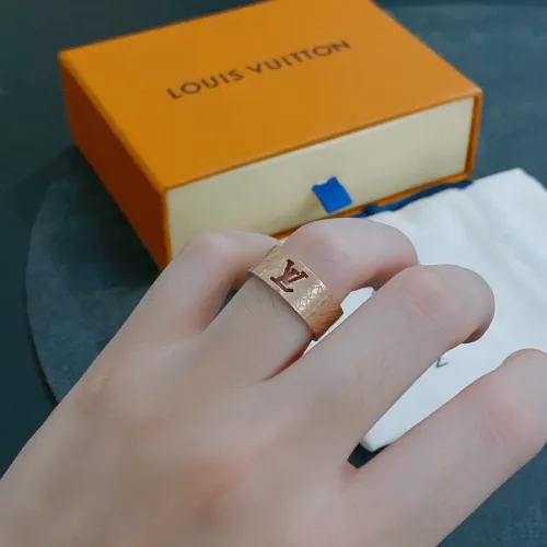 Cheap Louis Vuitton LV Rings In Rose Gold For Unisex #1398517 Replica Wholesale [$27.00 USD] [ITEM#1398517] on Replica Louis Vuitton LV Rings