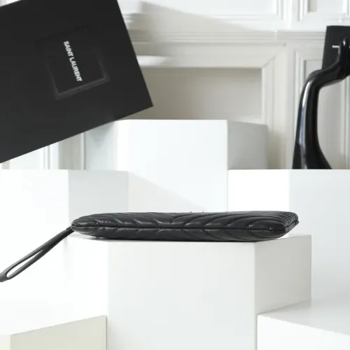 Cheap Yves Saint Laurent AAA Quality Pouches #1398530 Replica Wholesale [$68.00 USD] [ITEM#1398530] on Replica Yves Saint Laurent AAA Wallets