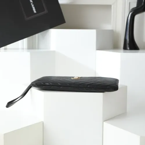 Cheap Yves Saint Laurent AAA Quality Pouches #1398531 Replica Wholesale [$68.00 USD] [ITEM#1398531] on Replica Yves Saint Laurent AAA Wallets