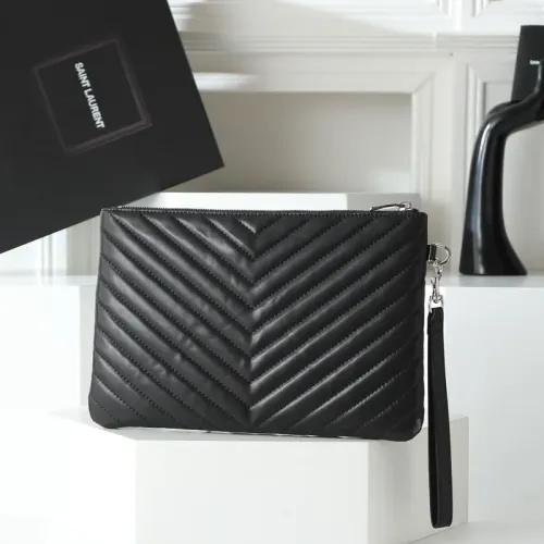 Cheap Yves Saint Laurent AAA Quality Pouches #1398533 Replica Wholesale [$68.00 USD] [ITEM#1398533] on Replica Yves Saint Laurent AAA Wallets