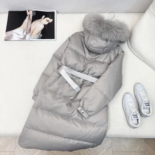 Cheap Prada Down Feather Coat Long Sleeved For Women #1398838 Replica Wholesale [$247.93 USD] [ITEM#1398838] on Replica Prada Down Feather Coat