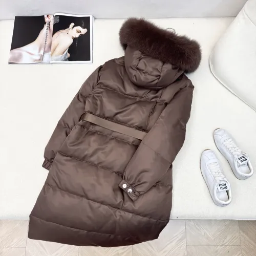 Cheap Prada Down Feather Coat Long Sleeved For Women #1398839 Replica Wholesale [$247.93 USD] [ITEM#1398839] on Replica Prada Down Feather Coat