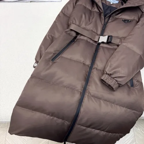 Cheap Prada Down Feather Coat Long Sleeved For Women #1398839 Replica Wholesale [$247.93 USD] [ITEM#1398839] on Replica Prada Down Feather Coat