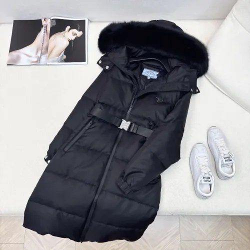 Prada Down Feather Coat Long Sleeved For Women #1398840