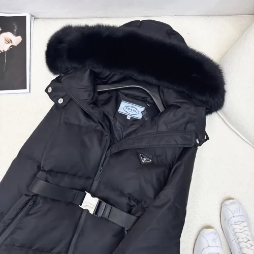 Cheap Prada Down Feather Coat Long Sleeved For Women #1398840 Replica Wholesale [$247.93 USD] [ITEM#1398840] on Replica Prada Down Feather Coat