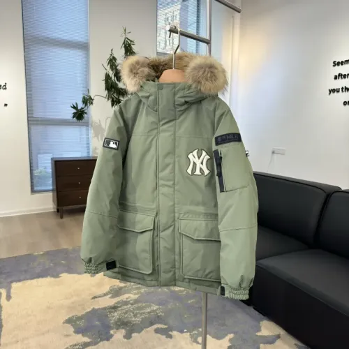 Cheap New York Yankees Down Feather Coat Long Sleeved For Unisex #1398844 Replica Wholesale [$160.00 USD] [ITEM#1398844] on Replica New York Yankees Down Feather Coat