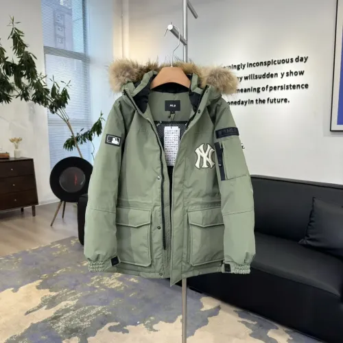 Cheap New York Yankees Down Feather Coat Long Sleeved For Unisex #1398844 Replica Wholesale [$160.00 USD] [ITEM#1398844] on Replica New York Yankees Down Feather Coat