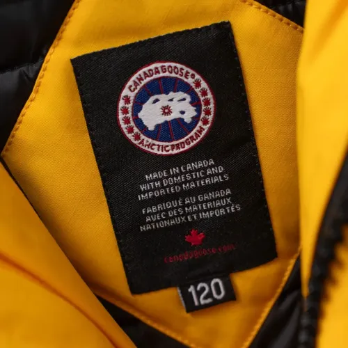 Cheap Canada Goose Down Feather Coat Long Sleeved For Kids #1398855 Replica Wholesale [$132.00 USD] [ITEM#1398855] on Replica Canada Goose Down Feather Coat