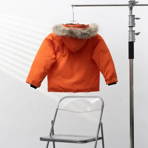 Cheap Canada Goose Down Feather Coat Long Sleeved For Kids #1398856 Replica Wholesale [$132.00 USD] [ITEM#1398856] on Replica Canada Goose Down Feather Coat
