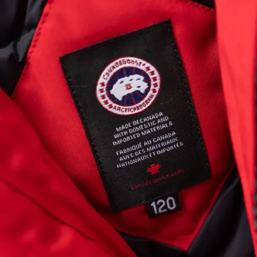 Cheap Canada Goose Down Feather Coat Long Sleeved For Kids #1398857 Replica Wholesale [$132.00 USD] [ITEM#1398857] on Replica Canada Goose Down Feather Coat