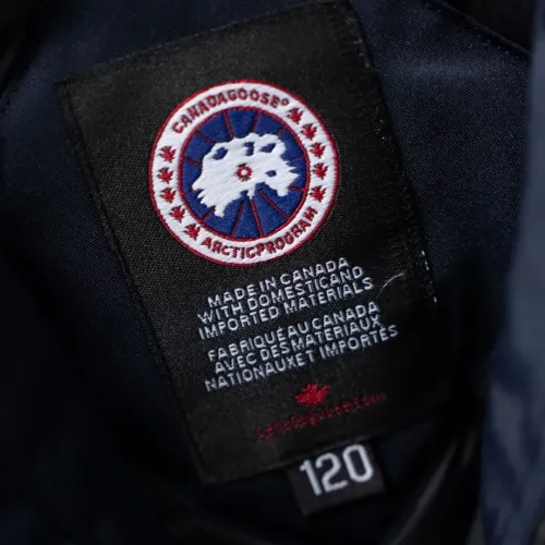 Cheap Canada Goose Down Feather Coat Long Sleeved For Kids #1398860 Replica Wholesale [$132.00 USD] [ITEM#1398860] on Replica Canada Goose Down Feather Coat