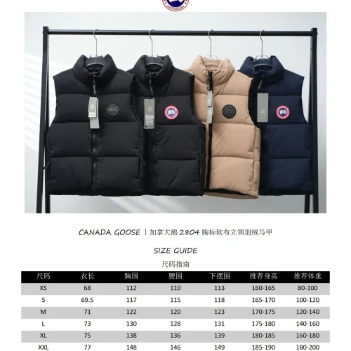 Cheap Canada Goose Down Feather Coat Sleeveless For Unisex #1398874 Replica Wholesale [$108.00 USD] [ITEM#1398874] on Replica Canada Goose Down Feather Coat
